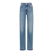 5-pocket rechte pijp broek in indigo denim Iceberg , Blue , Dames