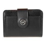 Zwarte Portemonnees met MK Charm Michael Kors , Black , Dames