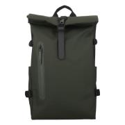 Rolltop Rugzak Large Rains , Green , Unisex