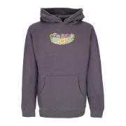 Houtskool hoodie met kangoeroezak Ripndip , Black , Heren