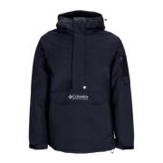 Zwarte Pullover Anorak Jas met Hoge Hals Columbia , Black , Heren