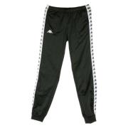 Smalle Dames Trainingsbroek Zwart/Wit Kappa , Black , Dames