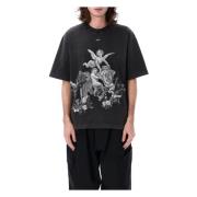 Skate Short Sleeve Tee Off White , Black , Heren