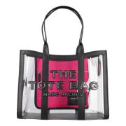 Transparante Tote Tas met Leren Details Marc Jacobs , Multicolor , Dam...