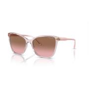 Transparante Roze/Bruin Roze Getinte Zonnebril Vogue , Pink , Dames