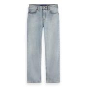 Sky Straight Jeans Mish Mash Scotch & Soda , Blue , Dames