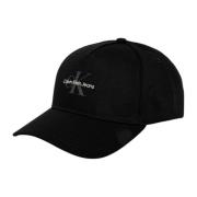 Monogram Baseball Cap Stijlvol Printpatroon Calvin Klein Jeans , Black...