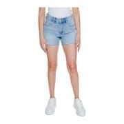 Lichtgewassen denim shorts met zakken Vero Moda , Blue , Dames