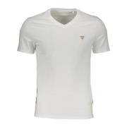 V-hals Logo T-shirt Guess , White , Heren