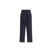 Comfortabele Straight Leg Jeans met Riem Brunello Cucinelli , Blue , D...