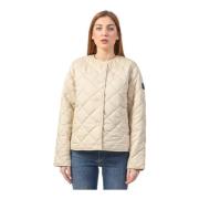 Beige Waterafstotende Jas Musa Ecoalf , Beige , Dames