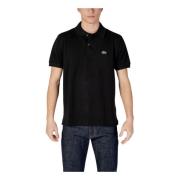 Klassiek Zwart Poloshirt met Knoopsluiting Lacoste , Black , Heren