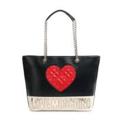 Gewatteerde Tote Tas voor Vrouwen Love Moschino , Black , Dames