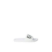 Logo Slides Sandalen Emporio Armani EA7 , White , Heren