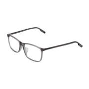 Grijze Rechthoekige Optische Frames met Hoes Ermenegildo Zegna , Gray ...