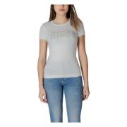 Lichtblauw Katoenmix T-shirt Guess , Blue , Dames