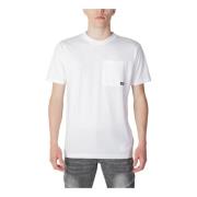 Witte Heren T-shirt New Balance , White , Heren