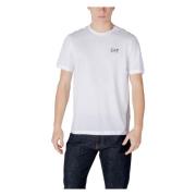 Stijlvol bedrukt T-shirt voor de zomer Emporio Armani EA7 , White , He...