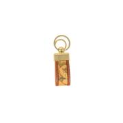 Elegante Wereldkaart Sleutelhanger Alviero Martini 1a Classe , Beige ,...