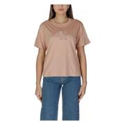 Roze Logo Tee Classic Fit Calvin Klein Jeans , Pink , Dames