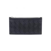 Intrecciato Muntportemonnee Heren Leer Bottega Veneta , Black , Heren