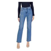 Lichtgewassen Straight Jeans met hoge taille Vero Moda , Blue , Dames