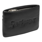 Creditcardhouder Wallet Saint Laurent , Black , Heren