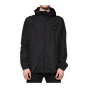 Zwarte Hooded Track Jacket Dolce & Gabbana , Black , Heren