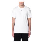 Korte mouwen ronde hals T-shirt Off White , White , Heren