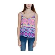 Ikat Print Cami Tank Top Only , Pink , Dames