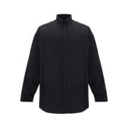 Katoenen Oversized Monochrome Shirt Balenciaga , Black , Heren