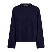 Navy Gebreide Trui Mycc O-Neck Co'Couture , Blue , Dames