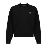 Geborduurde Crewneck Sweatshirt Ami Paris , Black , Unisex