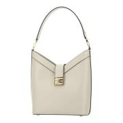 Vegan leren schoudertas, wit Elisabetta Franchi , White , Dames