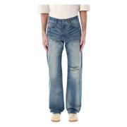 Lichtblauwe Distressed Jeans MM6 Maison Margiela , Blue , Heren