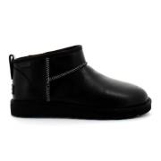 Klassieke Ultra Mini Zwarte Laarzen UGG , Black , Heren