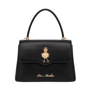 Zwarte tas met gouden kikkerdetail Love Moschino , Black , Dames