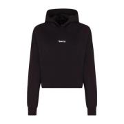 Zwarte Sweatshirt met Unieke Stijl Disclaimer , Black , Dames