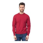 Rode Crew Neck Sweater K-Way , Red , Heren