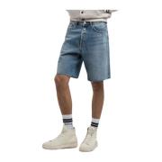 Blauwe Bermuda Shorts Replay , Blue , Heren