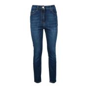 Stijlvolle Jeans met Katoen en Elastaan Elisabetta Franchi , Blue , Da...