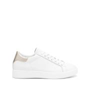 Witte Vetersneakers met Contrastdetail Twinset , White , Dames