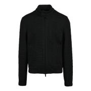 Bouclè Jas met Ritssluiting Emporio Armani , Black , Heren