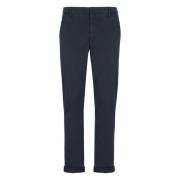 Blauwe Katoenen Broek met Zakken Dondup , Blue , Heren