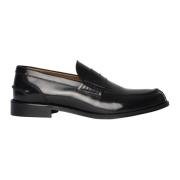 Klassieke Zwarte Platte Schoenen Exton , Black , Heren