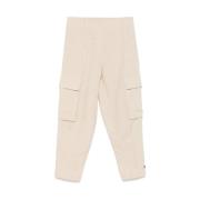 Beige Cargo Broek met Knoopsluiting Brunello Cucinelli , Beige , Dames