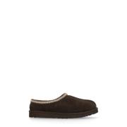 Bruine Suède Leren Slippers Ronde Neus UGG , Brown , Heren