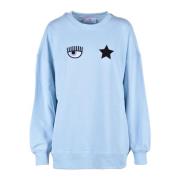 Katoenen Sweatshirt - Model: Felpa Chiara Ferragni Collection , Blue ,...