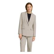 Elegante Op Maat Beige Blazer Selected Femme , Beige , Dames