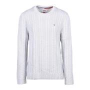 Katoenen Gebreide Trui Tommy Jeans , White , Heren